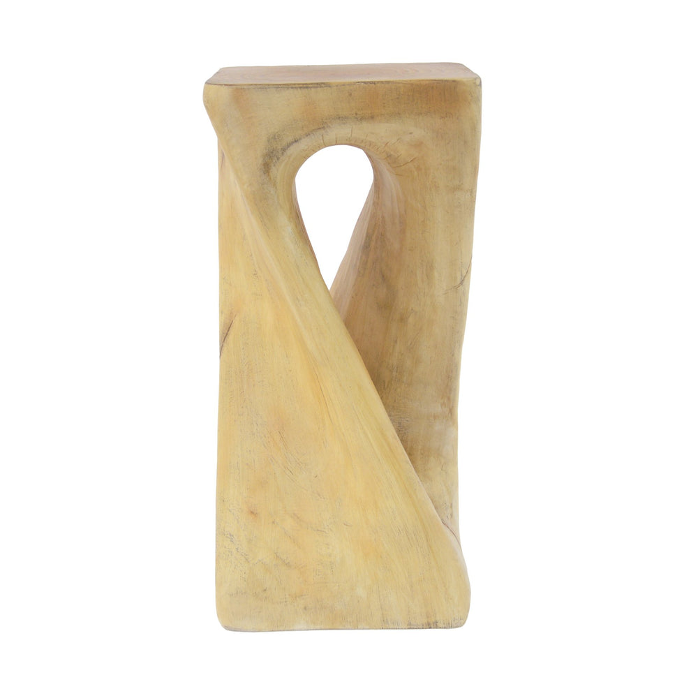 English Elm Christopher Knight Home® - Outdoor Twist Shape Side Table – Sculptural Lightweight Accent For Patio, Balcony, Pool & Garden N770P291498N