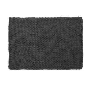 English Elm Christopher Knight Home® - THROW Chunky Knit Acrylic Throw Blanket 50x60 | Double-Sided Braided Pattern, Plush Cozy Texture DARK GREY 61664.00DGRY