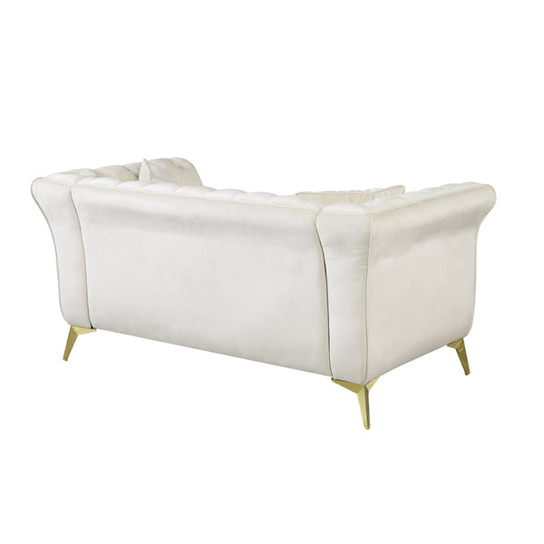 English Elm 102 Inch Linen Modular Sectional Sofa with Hidden Storage and Cloud Cushion Comfort Beige W1099S00173