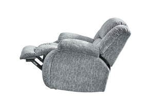 English Elm STONIC Gray Glider Recliner with Plush Zaftig Fabric, Manual Recline, Soft-Close Console, Cozy Cushioning B201P216013