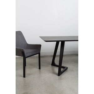 English Elm Lloyd Quilted Polyester Dining Chair Set with Iron Base for a Modern Table B2769P504203