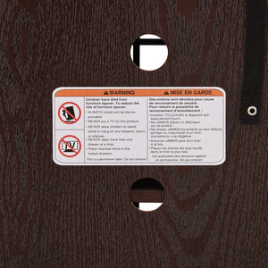 English Elm 58" Modern TV Stand with 18" Electric Fireplace, Faux Stone Mantel, Ample Storage & Cable Management for Living Room Comfort and Style Cherry W2275S00026