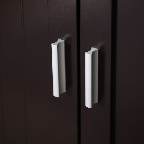 English Elm Pawhut Stylish Wooden Cat Litter Box Enclosure & End Table With Adjustable Partition, Brown W2225P217309-GIGA