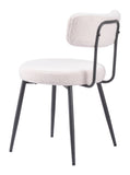 Blanca Dining Chair - Set of 2 Ivory 109738 Zuo Modern