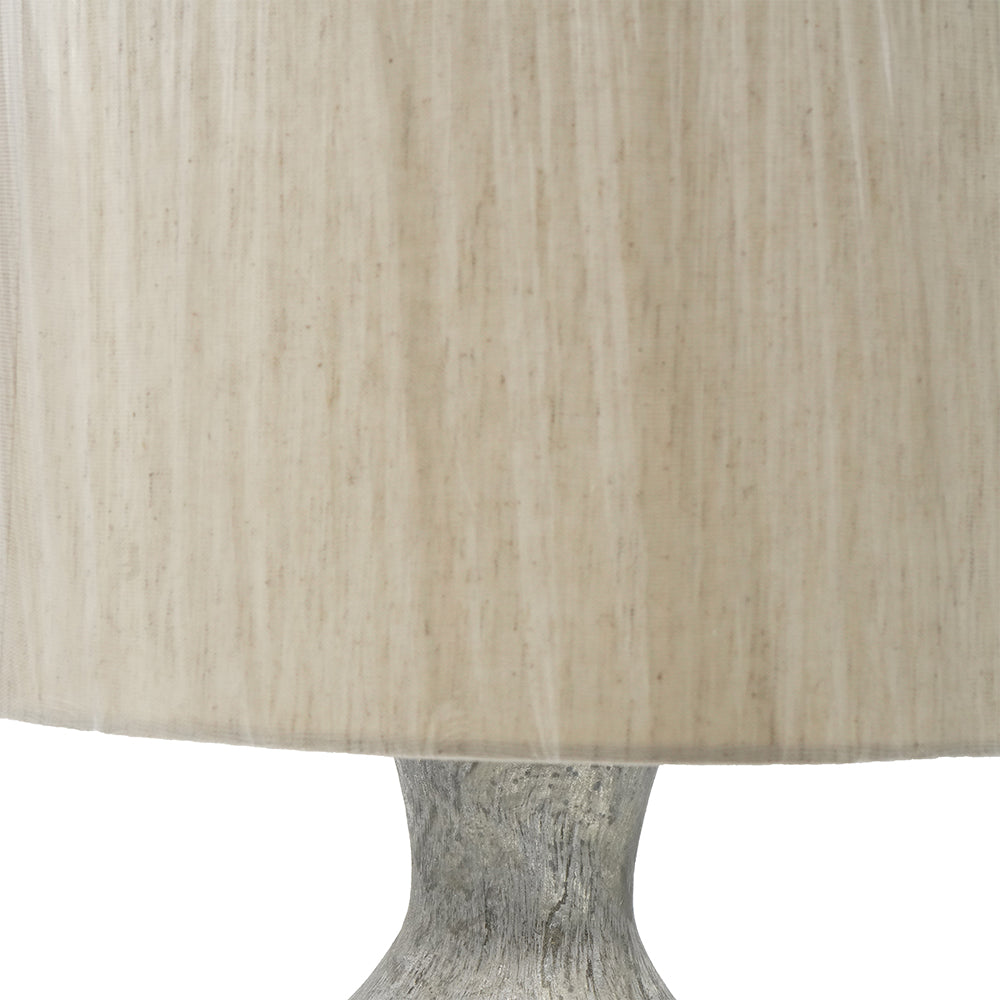 English Elm D15x23" Glass Table Lamp Bottle Shape with Mercury Foil Finish, Drum Shade, Curved Transitional Accent W2078P324073