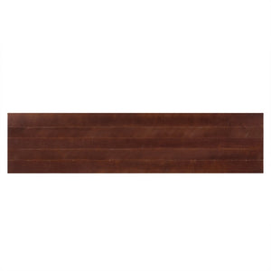 English Elm Fluted Counter Height Dining Set Narrow Bar Console with Upholstered Stool Retro Wood Walnut W1202P330890