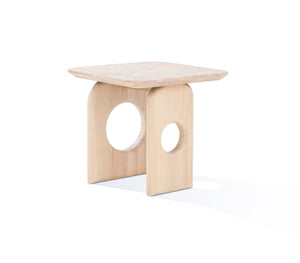 VIG Furniture Nova Domus Osaka - Modern Faux Marble + Natural Ash End Table VGCS-LT-22116