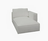 VIG Furniture Divani Casa Lulu - Modern White Fabric Modular Sectional Sofa w/ Right Facing Chaise VGSX-F22053-RAF-WHT