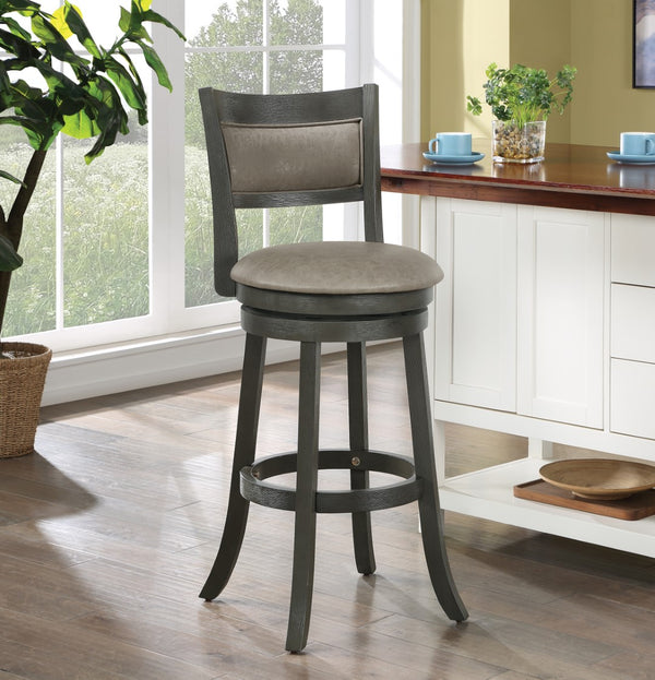OSP Home Furnishings Swivel Stool 30" Dove / Antique Grey