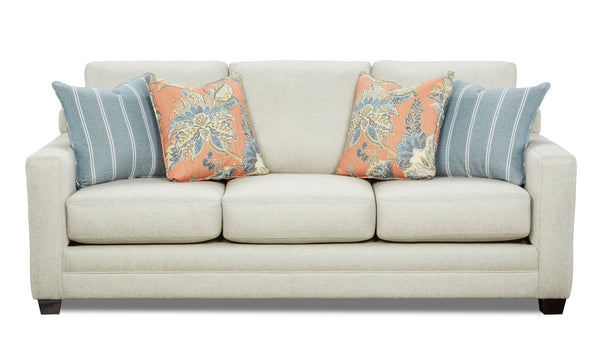 Fusion Transitional Linen Sofa With Reversible Cushions And Stylish Track Arms For Versatile Living Spaces Linen Ws,100% Polypropylene 5002-00 Treaty Linen Sofa