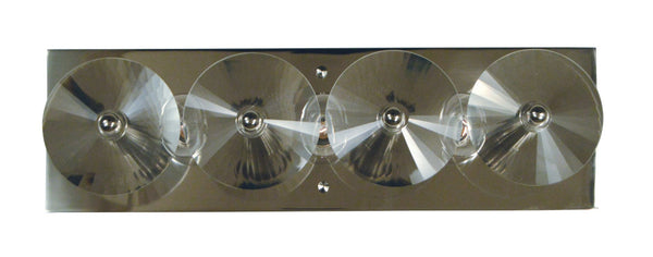 Framburg 3-light Patrice Sconce - Elegant Vanity Lighting With Scalloped Crystal Disks, Made In The Usa! Polished Nickel Metal 5007 Pn