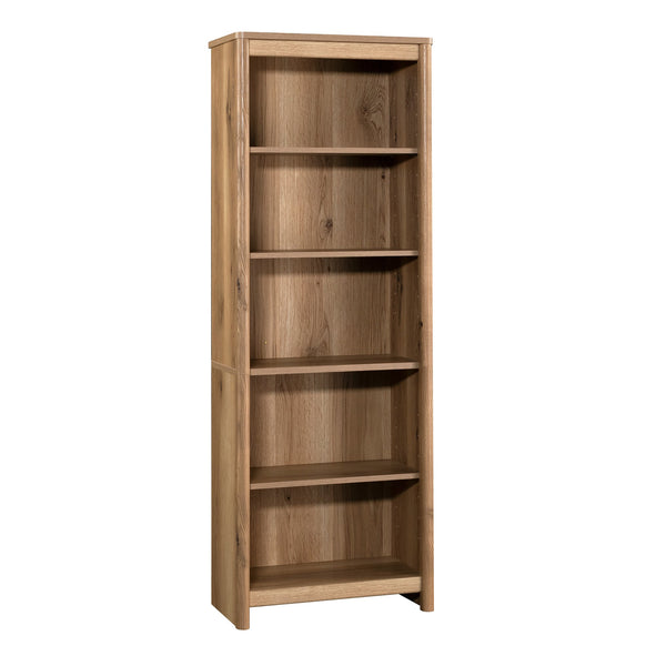 English Elm 5-Shelf Bookcase With Warm Brown Finish - Stylish, Adjustable, And Versatile Storage Solution For Any Space B356P402788