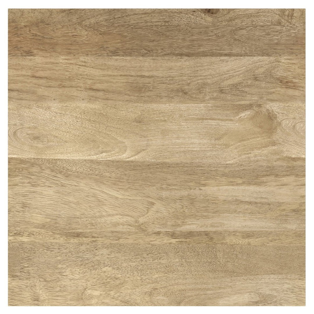 English Elm Lockhart Solid Mango Wood Square Side Table Handcrafted Natural Grain Living Room Accent B136P420275