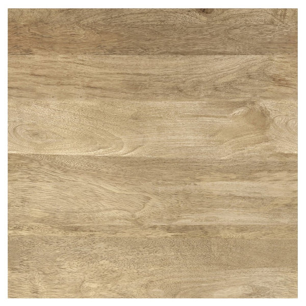 English Elm Lockhart Solid Mango Wood Square Side Table Handcrafted Natural Grain Living Room Accent B136P420275