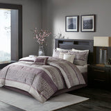 Rhapsody Transitional 7 Piece Jacquard Comforter Set