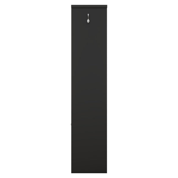 English Elm Multi-functional Entryway Hall Tree with Hooks Bench Drawer Cabinet in Matte Black W1307S00034