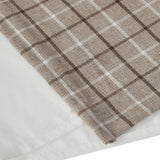 Madison Park Anaheim Casual Plaid Rod Pocket and Back Tab Curtain Panel with Fleece Lining MP40-6768 Brown