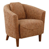 OSP Home Furnishings Aron Tub Chair Brown