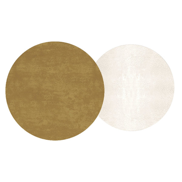 Worldwide Home Furnishings Sylas-2pc Accent Table Set - Handcrafted Antique Gold & Silver Finish For Stylish Home Decor Antique Gold,Silver Metal 501-100gl_Ch