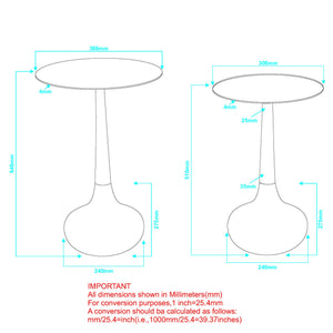 Worldwide Home Furnishings Sylas-2pc Accent Table Set - Handcrafted Antique Gold & Silver Finish For Stylish Home Decor Antique Gold,Silver Metal 501-100gl_Ch