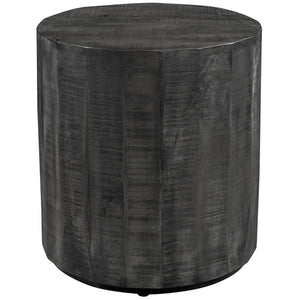 !nspire Eva Accent Table Distressed Distressed Grey Solid Wood