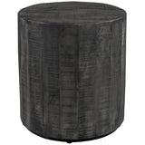 !nspire Eva Accent Table Distressed Distressed Grey Solid Wood