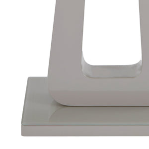 Worldwide Home Furnishings Corvus-accent Table - Stylish Warm Grey Finish With Tempered Glass Top & Modern Pedestal Base Warm Grey Engineered Wood,Glass 501-159wgy