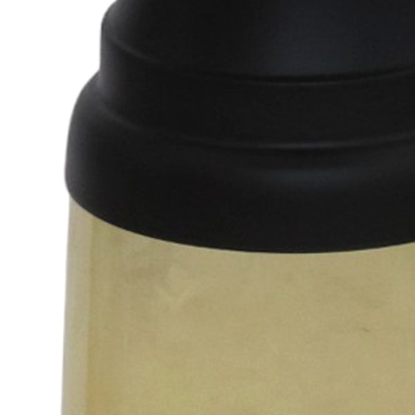 Worldwide Home Furnishings Indigo-accent Table - Versatile Glass And Iron Design For Every Nook And Cranny In Your Home Brown,Black Moulded Glass,Metal 501-308bn