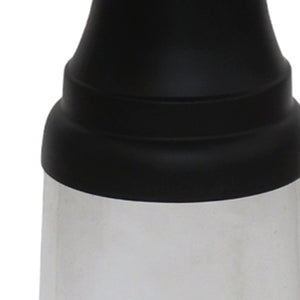 Worldwide Home Furnishings Indigo-accent Table - Versatile Glass And Iron Design For Every Nook And Cranny In Your Home Clear,Black Moulded Glass,Metal 501-308cl