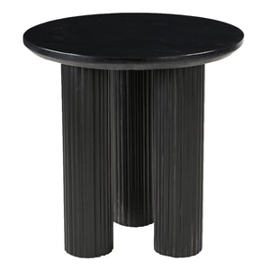 Worldwide Home Furnishings Jilsa-accent Table: Elegant Solid Mango Wood With Beveled Marble Top For Stylish Home Décor Black,Black Solid Wood,Marble 501-551blk