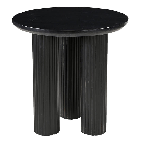 Worldwide Home Furnishings Jilsa-accent Table: Elegant Solid Mango Wood With Beveled Marble Top For Stylish Home Décor Black,Black Solid Wood,Marble 501-551blk