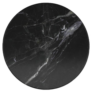 Worldwide Home Furnishings Jilsa-accent Table: Elegant Solid Mango Wood With Beveled Marble Top For Stylish Home Décor Black,Black Solid Wood,Marble 501-551blk