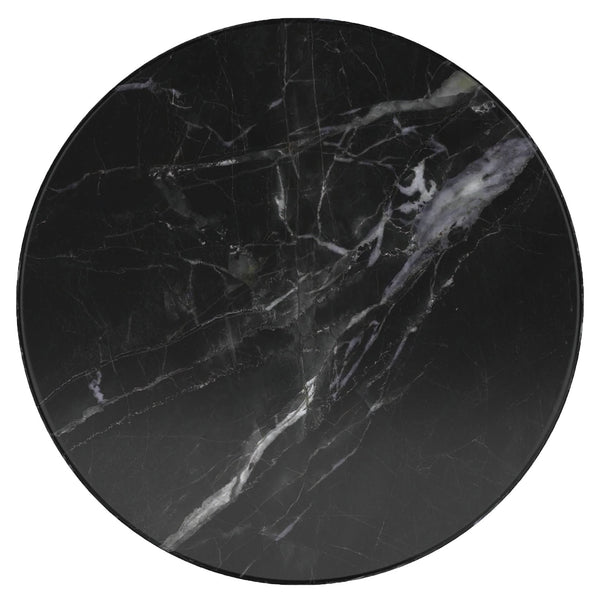 Worldwide Home Furnishings Jilsa-accent Table: Elegant Solid Mango Wood With Beveled Marble Top For Stylish Home Décor Black,Black Solid Wood,Marble 501-551blk