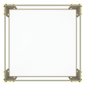 Worldwide Home Furnishings Estrel-accent Table – Contemporary Two-tier Glass-mirror Design For Stylish Living Room Or Bedroom Gold Metal,Glass 501-630gl_L