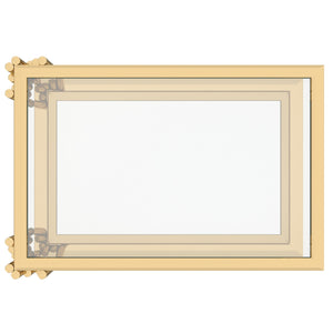 Worldwide Home Furnishings Estrel-accent Table: Contemporary Art-deco Design With Polished Metal Frame & Clear Glass Top Gold Metal,Glass 501-630gl_S