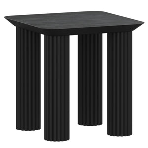 Worldwide Home Furnishings Sangra-accent Table - Durable Mango Wood With Sophisticated Texture For Chic Home Décor Enhancement Black Solid Wood 501-751blk