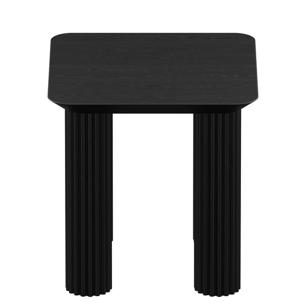 Worldwide Home Furnishings Sangra-accent Table - Durable Mango Wood With Sophisticated Texture For Chic Home Décor Enhancement Black Solid Wood 501-751blk