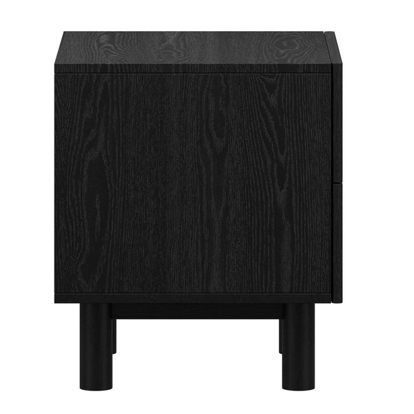 Worldwide Home Furnishings Sangra-2 Elegant 2-drawer Accent Table For Modern Spaces - Sustainable Mango Wood Design Black Solid Wood 501-751dr_Blk