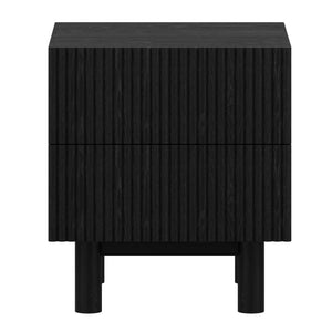 Worldwide Home Furnishings Sangra-2 Elegant 2-drawer Accent Table For Modern Spaces - Sustainable Mango Wood Design Black Solid Wood 501-751dr_Blk