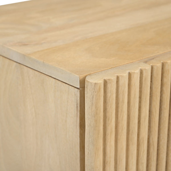 Worldwide Home Furnishings Sangra-2 Elegant 2-drawer Accent Table For Modern Spaces - Sustainable Mango Wood Design Natural Solid Wood 501-751dr_Nat