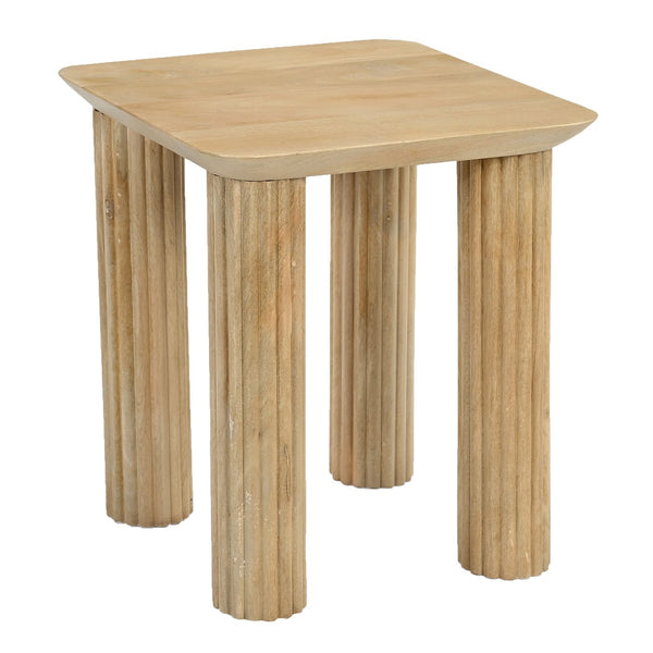Worldwide Home Furnishings Sangra-accent Table - Durable Mango Wood With Sophisticated Texture For Chic Home Décor Enhancement Natural Solid Wood 501-751nat