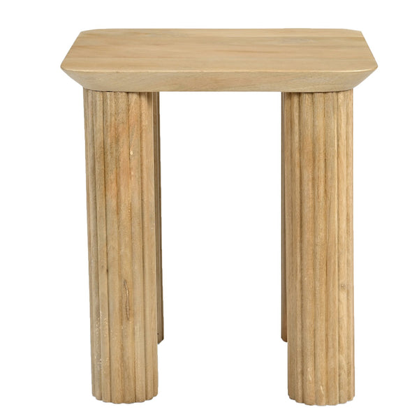 Worldwide Home Furnishings Sangra-accent Table - Durable Mango Wood With Sophisticated Texture For Chic Home Décor Enhancement Natural Solid Wood 501-751nat