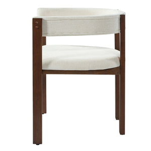 English Elm Bar Stools Set of 2 Rubberwood Barrel Back Counter Height Kitchen Island Seating Beige N771P375072D