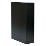 OSP Home Furnishings Prado 48" 3-Shelf BookCase Black