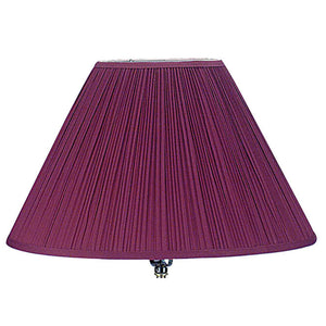 English Elm 27" Elegant Burgundy Ceramic Table Lamp With Linen Shade - Stylish Urn Design For Any Room B072116037