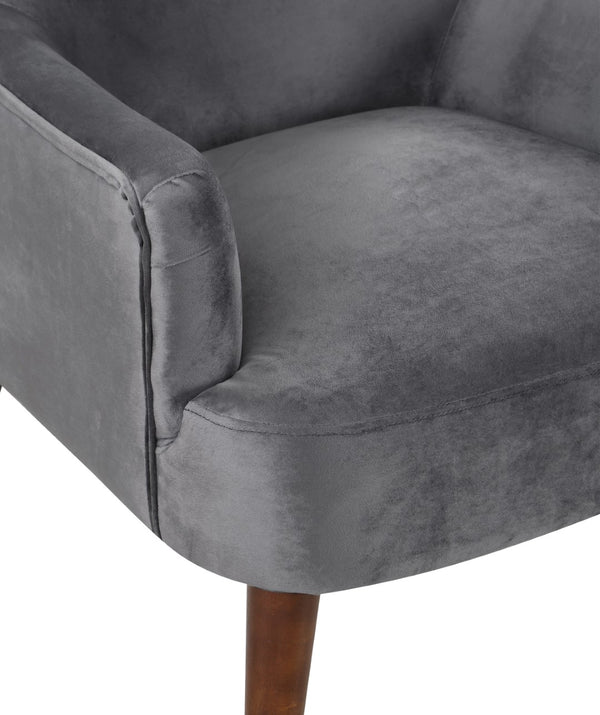 OSP Home Furnishings Chatou Chair  Charcoal 