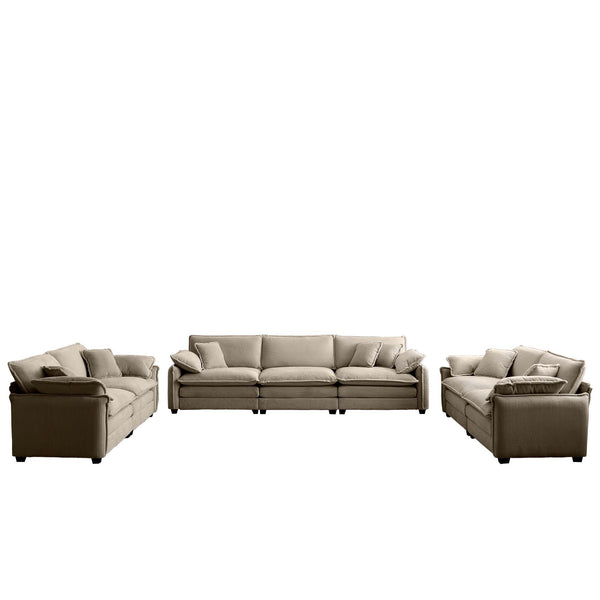 English Elm Modern 3-Piece Sofa Set In Tan Corduroy - Stylish & Comfortable Seating For Any Living Space! W714S00714