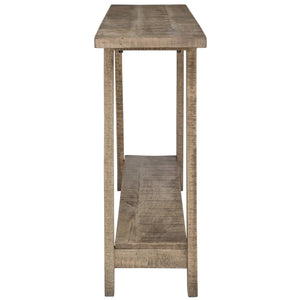 Worldwide Home Furnishings Volsa-console Table - Elegant Mango Wood Design With 2-tier Storage For Home Décor & Organization Reclaimed Solid Wood 502-118gyw