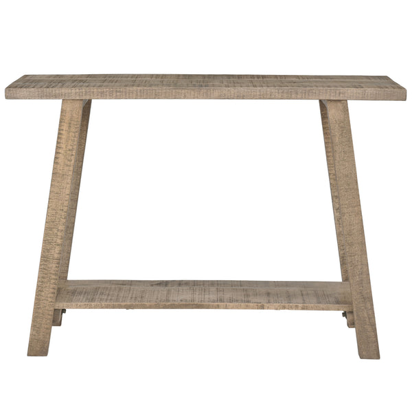 Worldwide Home Furnishings Volsa-console Table - Elegant Mango Wood Design With 2-tier Storage For Home Décor & Organization Reclaimed Solid Wood 502-118gyw