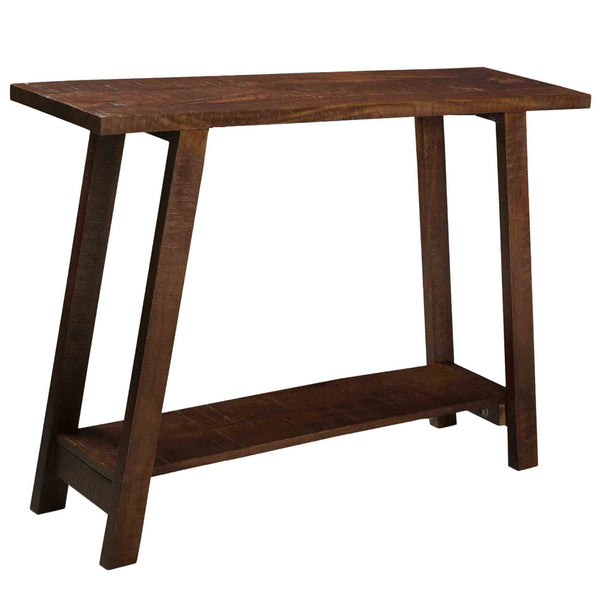 Worldwide Home Furnishings Volsa-console Table - Elegant Mango Wood Design With 2-tier Storage For Home Décor & Organization Walnut Solid Wood 502-118wal